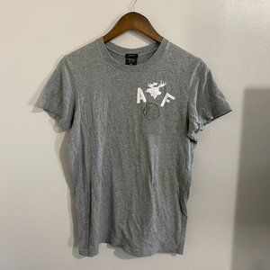 Abercrombie & Fitch Muscle Shirt Gray with white A & F Logo